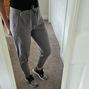 Albion Fit Gray Drawstring Joggers